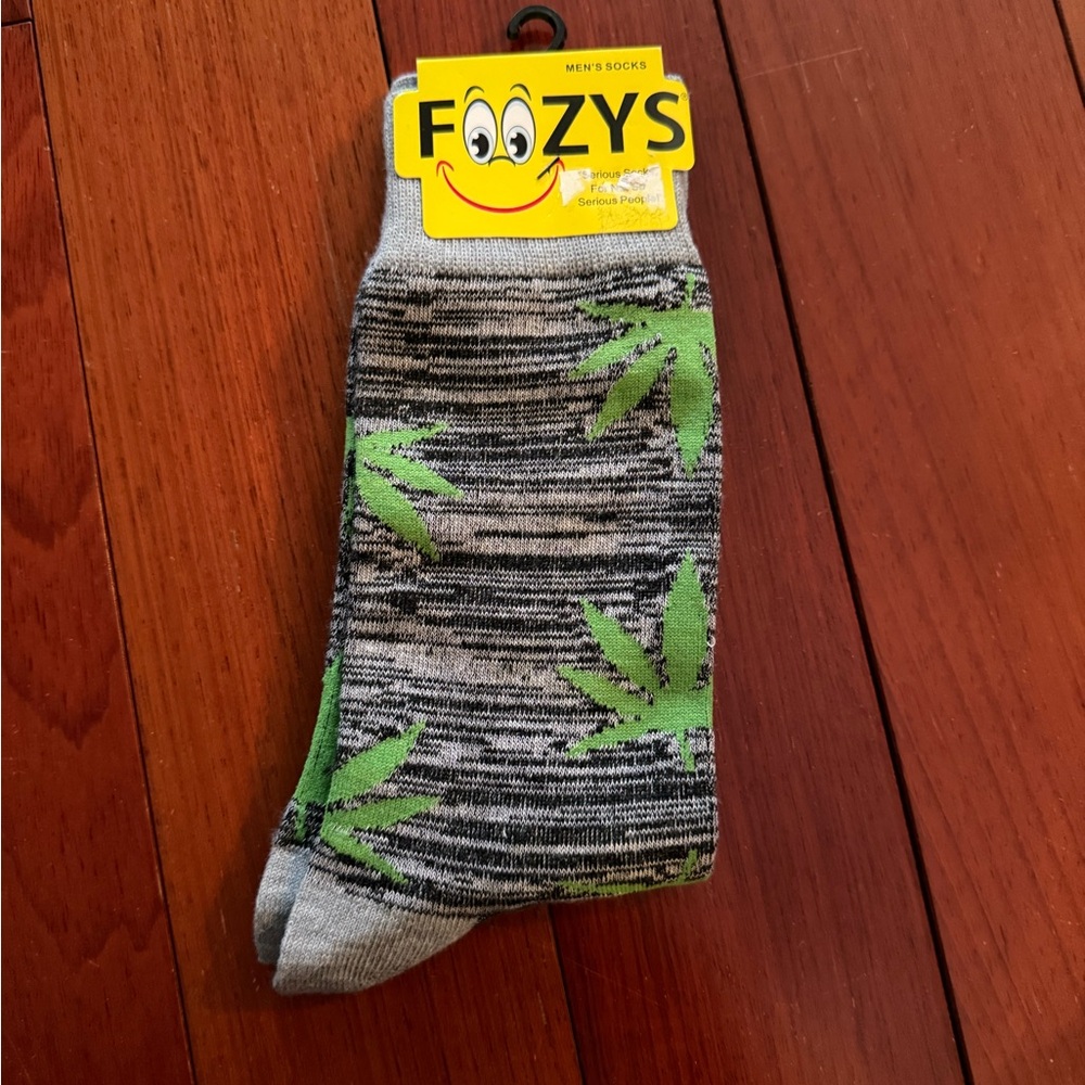 Men's Gray and Green socks